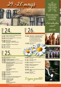 24. - 26. maijā Kandavas novadā svētki